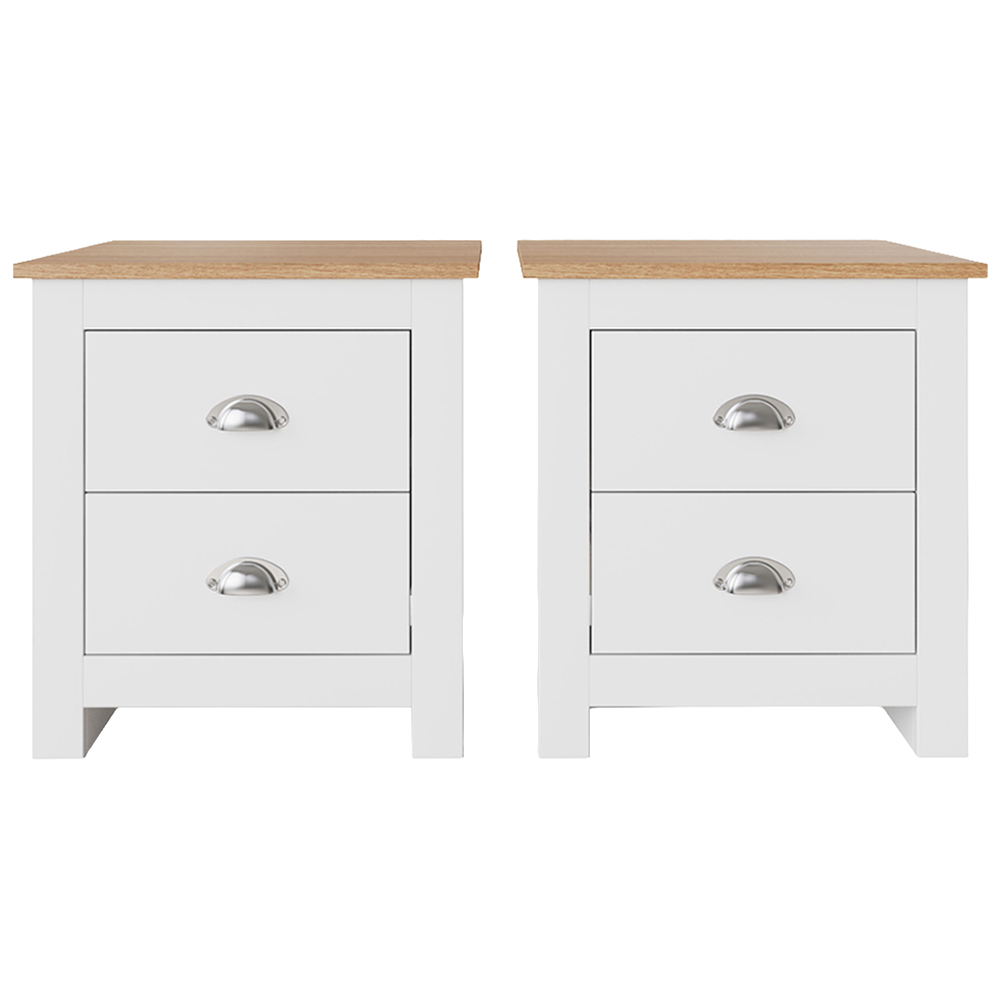 GFW Lancaster White 4 Piece Bedroom Furniture Set Image 4