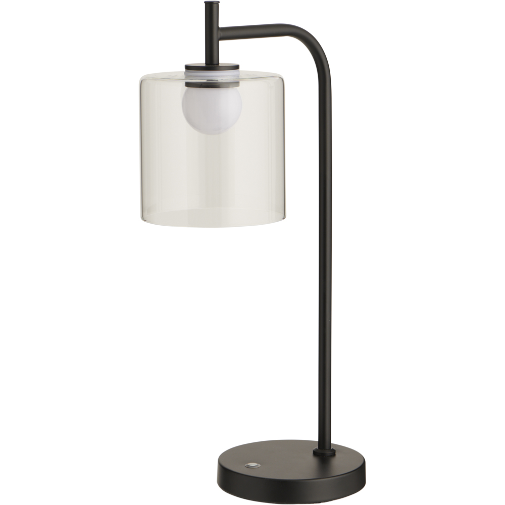 Wilko Black Touch Lamp with Clear Shade Wilko