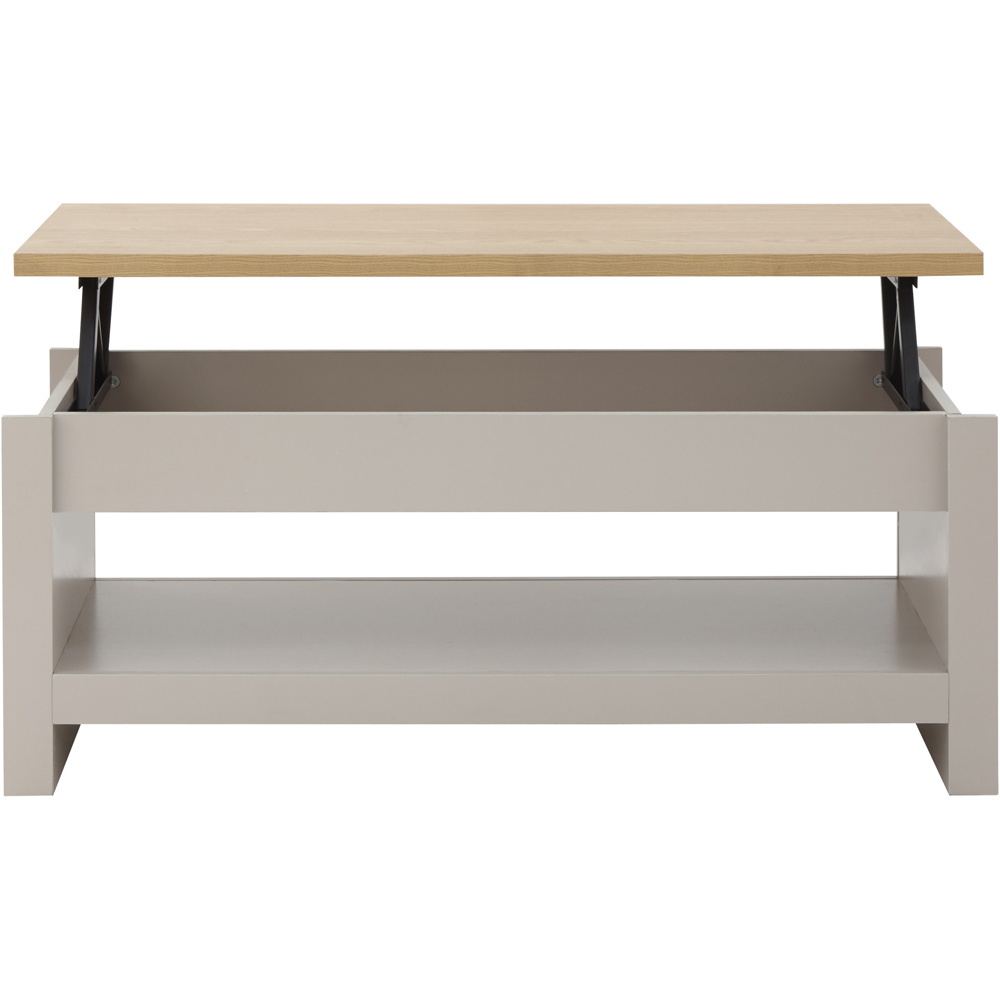 GFW Lancaster Grey Lift Up Coffee Table Image 3