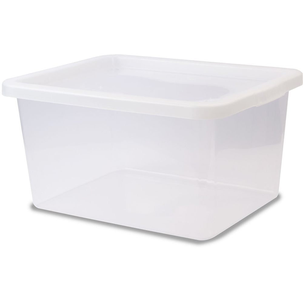 38L Clear Storage Box with Cover Image