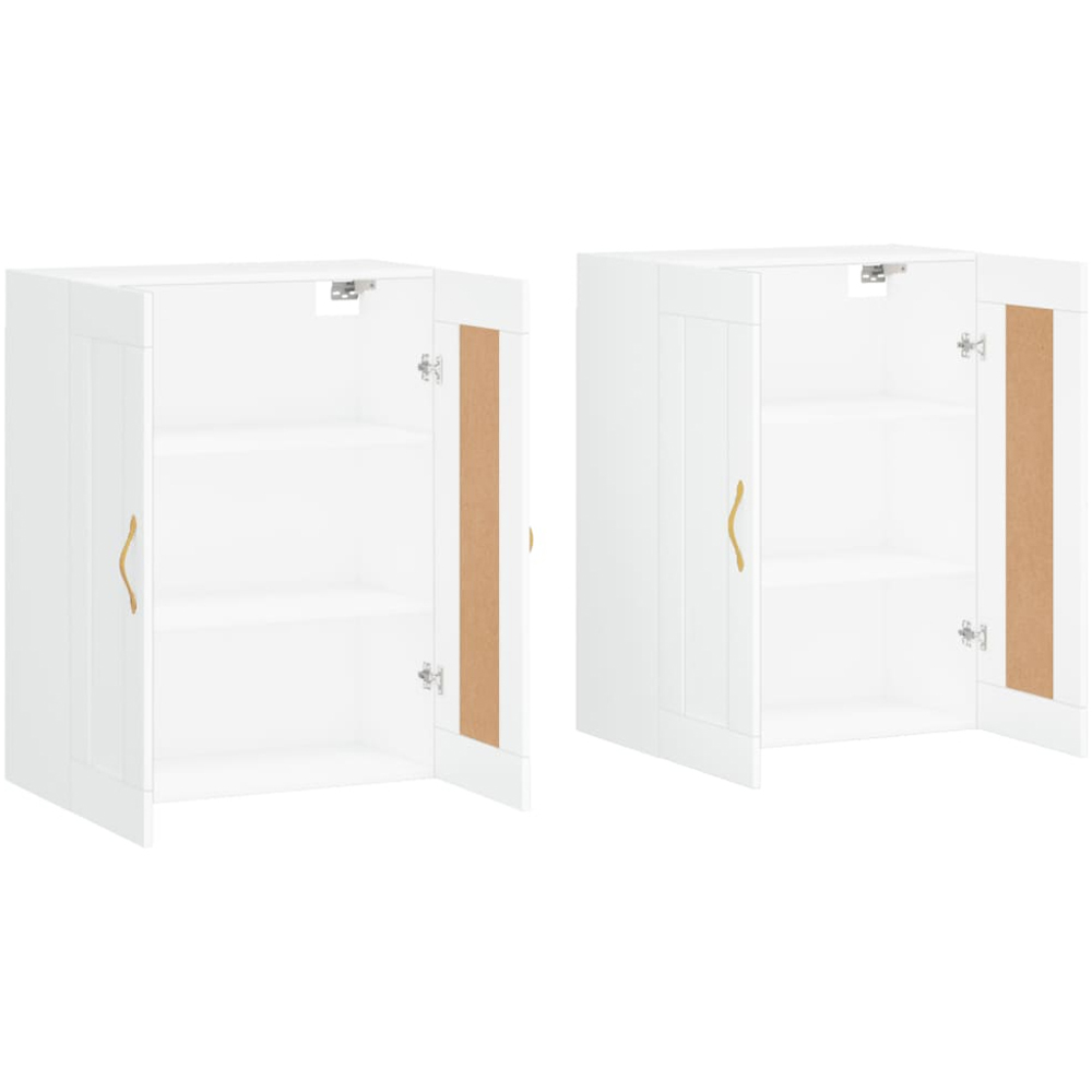 vidaXL 2 Door White Wall Mounted Cabinet Set of 2 Image 4