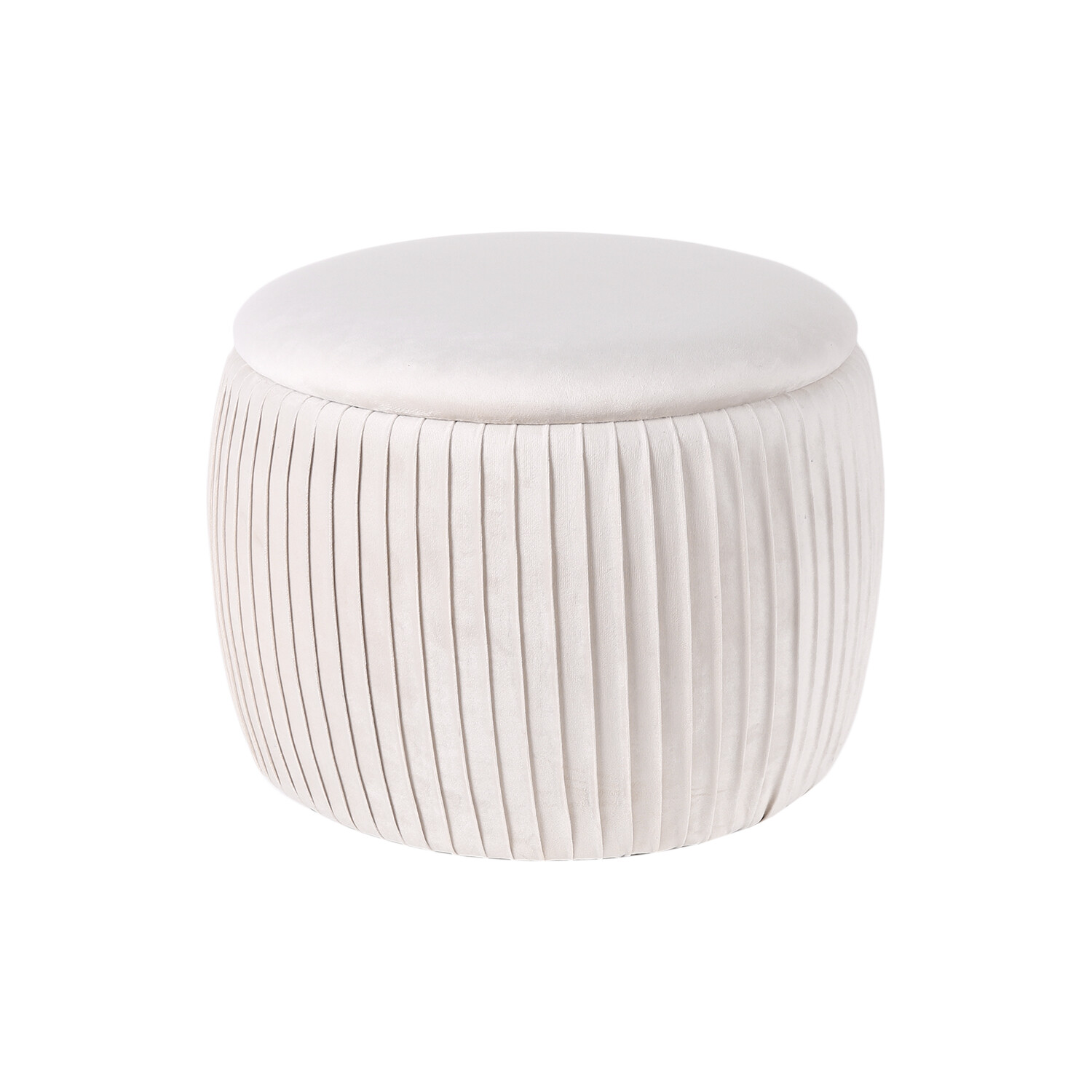 Pleated Eclipse Footstool - Champagne Image 1