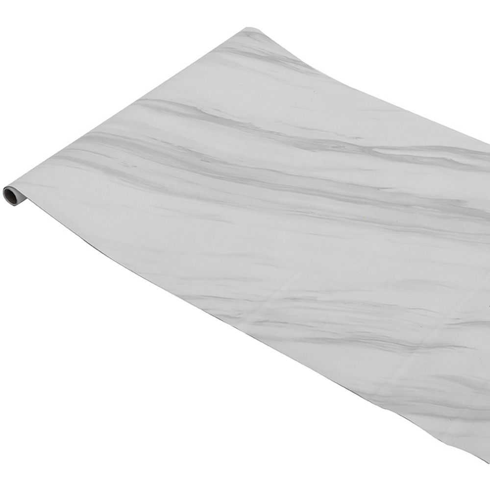 Living and Home Marble Light Grey Waterproof Oilproof Self-Adhesive Countertop Wallpaper Image 2