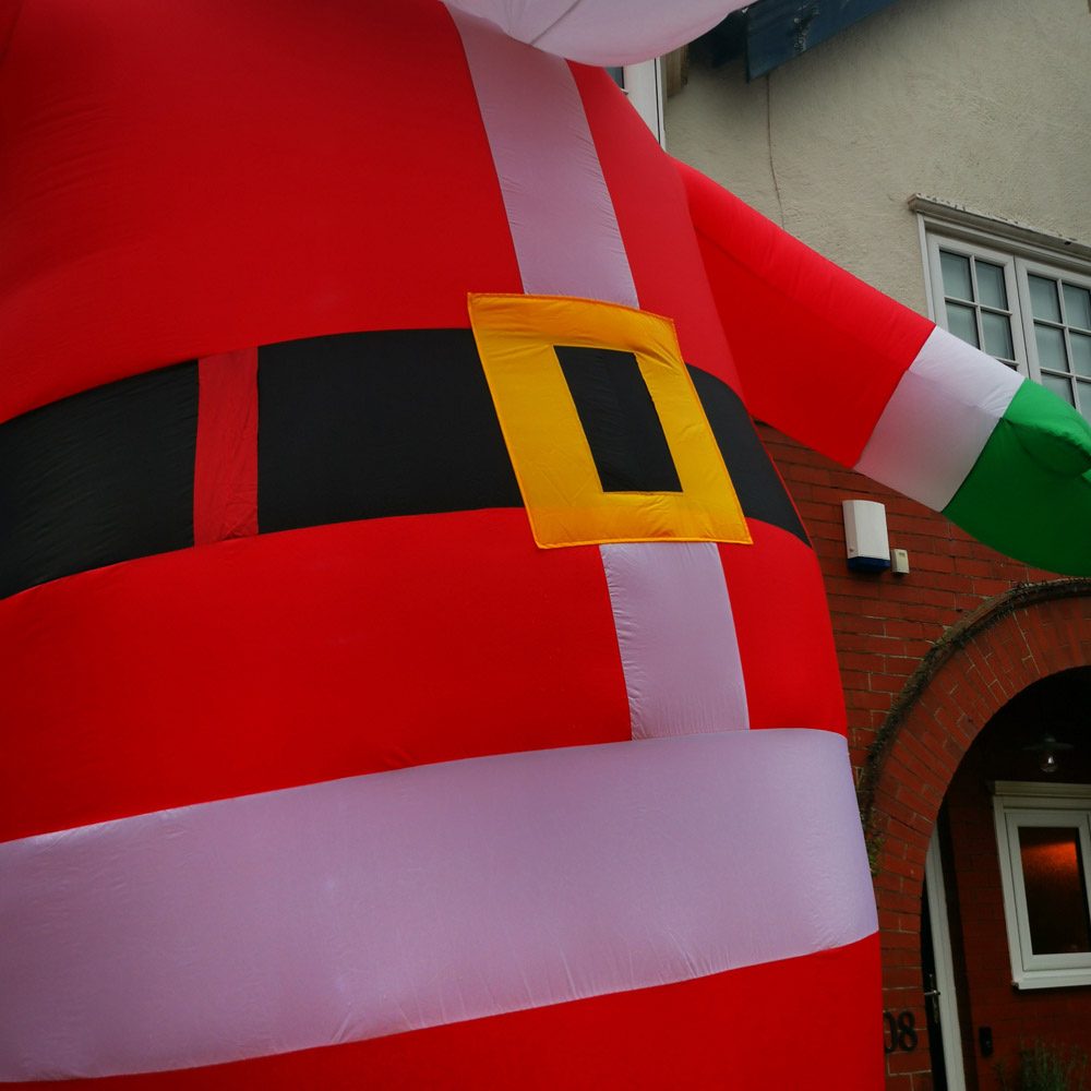 Samuel Alexander Santa with Raised Arm Inflatable Christmas Decoration 20ft Image 5