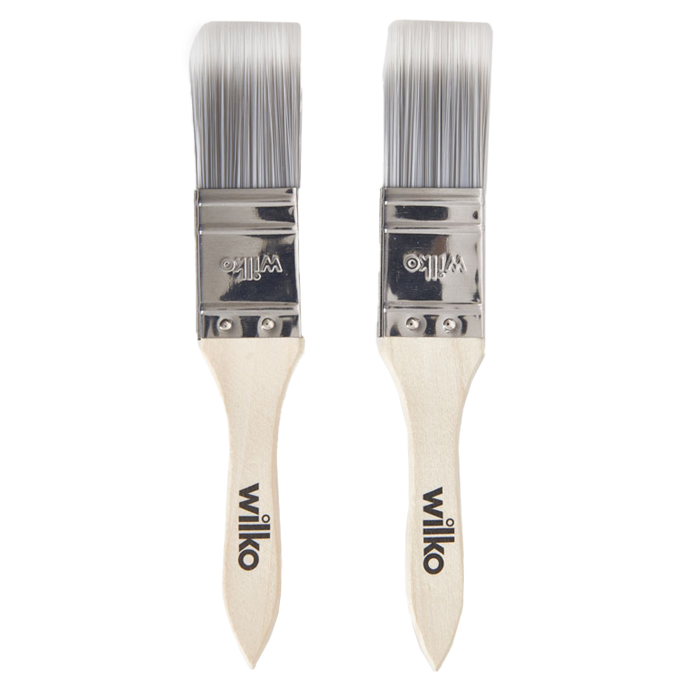 Wilko Touch Up and Tester Pot Brushes 2 Pack Image 1