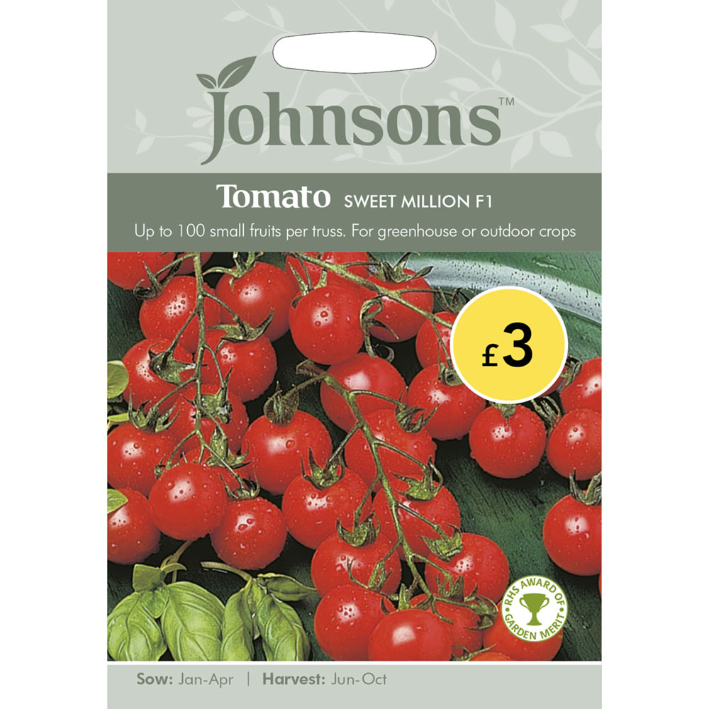 Johnsons Tomato Sweet Million F1 Seeds Image 2