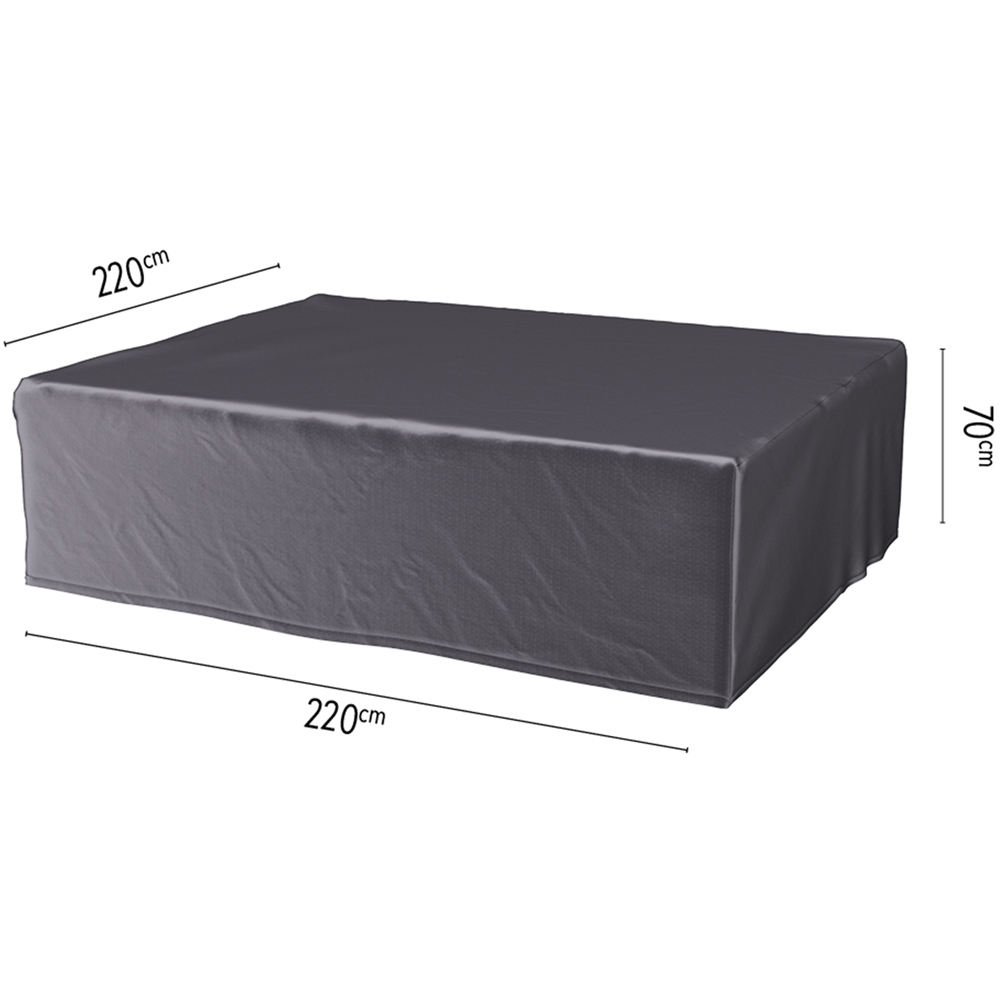 Platinum AeroCover Square Garden Lounge Set Cover 70 x 220 x 220cm Image 6