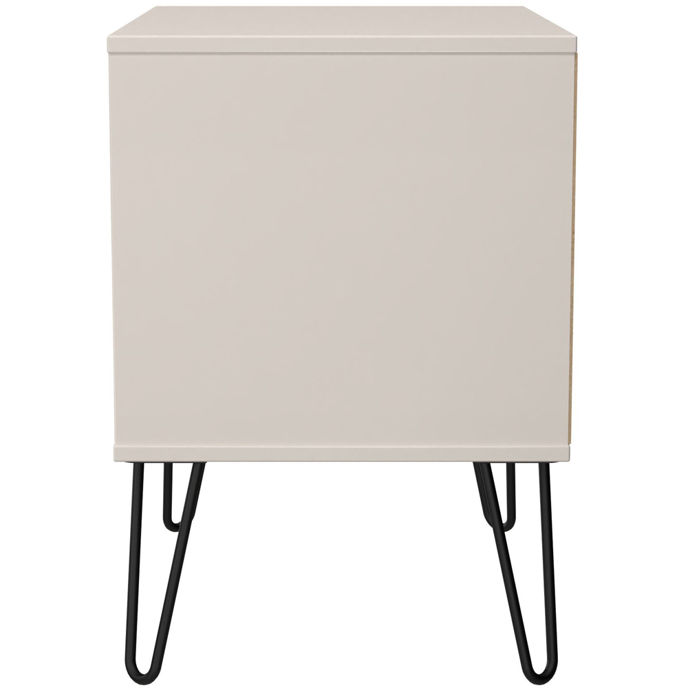 Crowndale Harlequin 2 Drawer Kashmir Matt Side Table Ready Assembled Image 4
