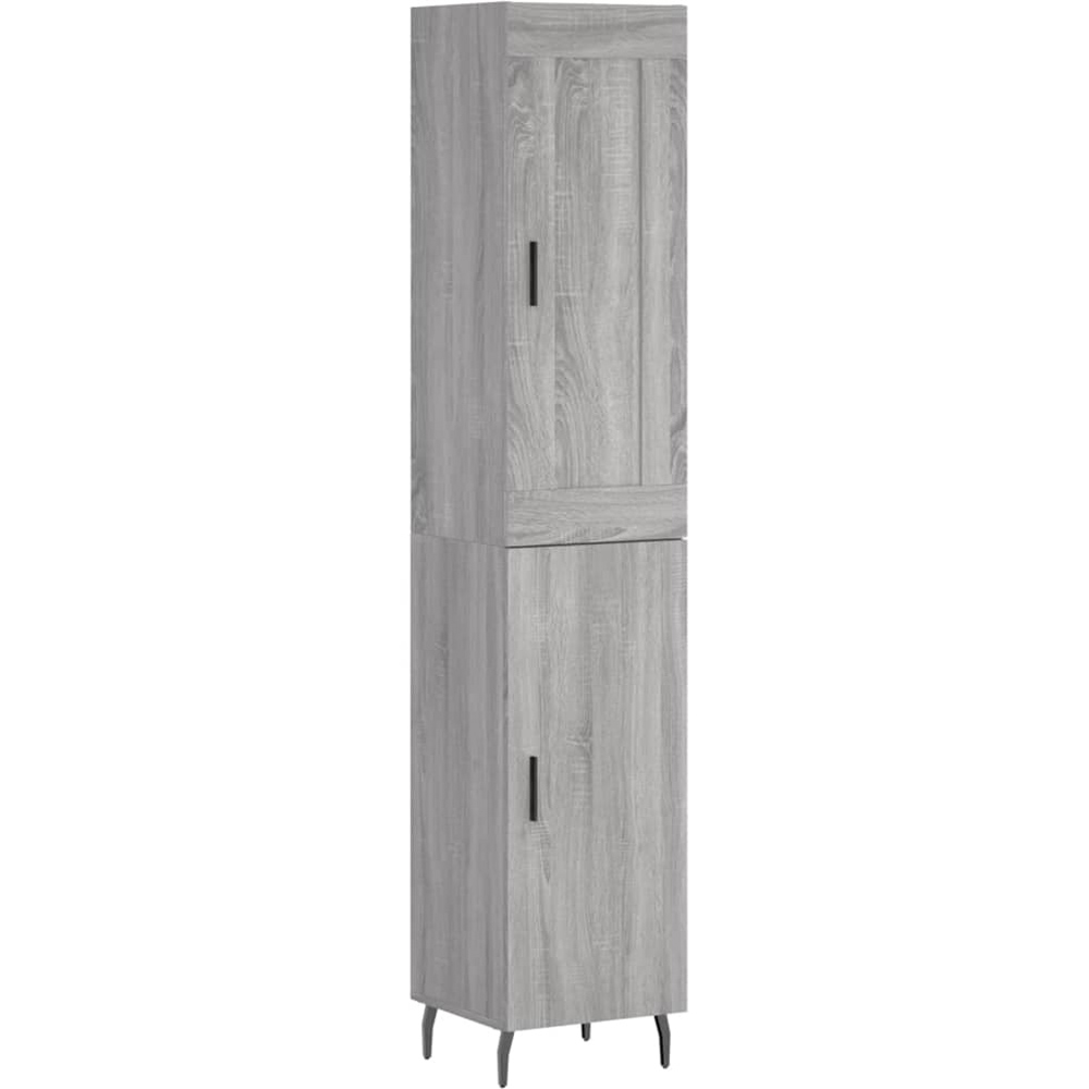 vidaXL 2 Door Grey Sonoma Highboard Image 2