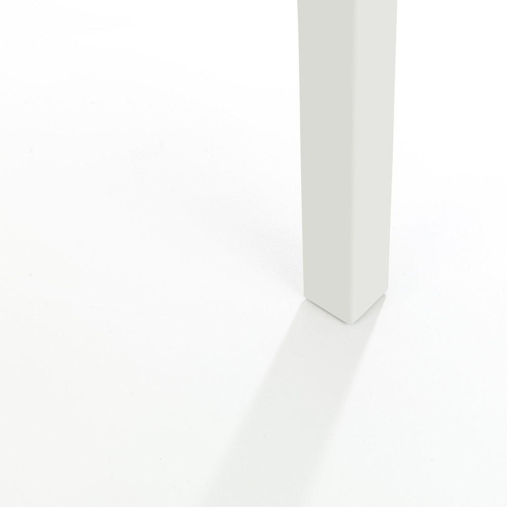 Julian Bowen Coxmoor 2 Seater Square Dining Table Ivory and Oak Image 6