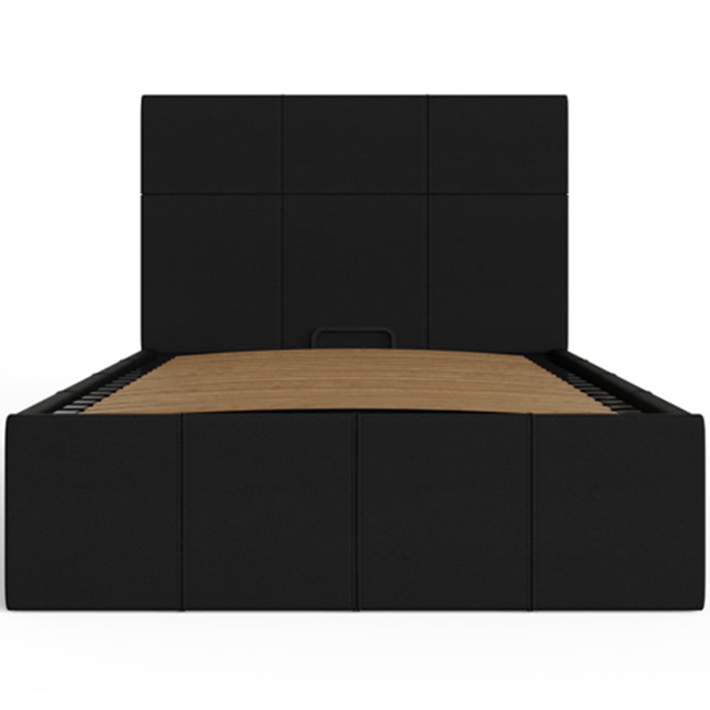 GFW Single Black Side Lift Ottoman Bed Image 3