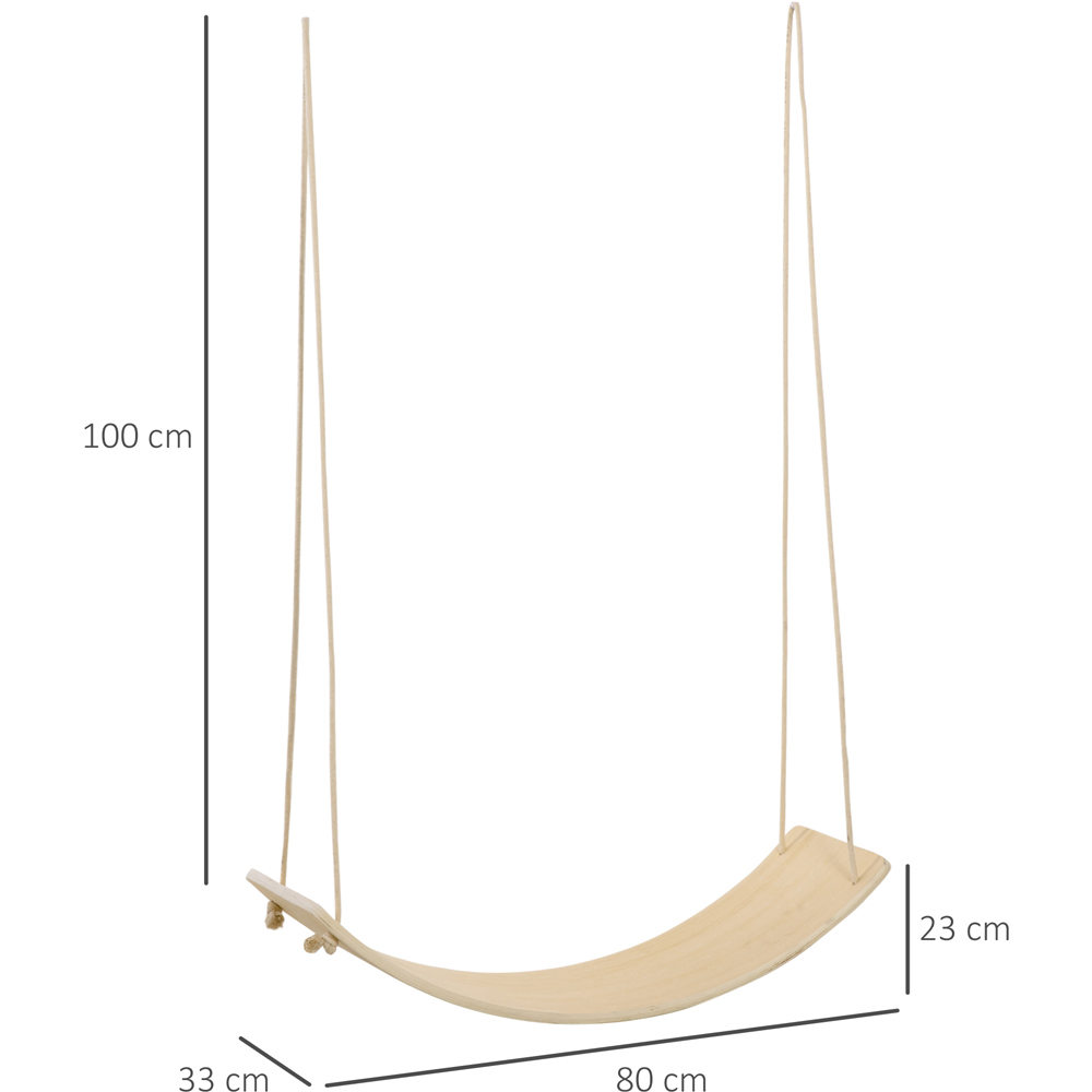 HOMCOM Multipurpose Wood Wobble Board Image 8