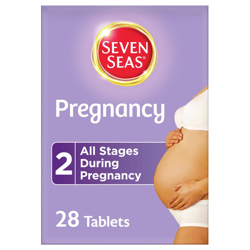 Seven Seas Pregnancy Vitamins with Folic Acid 28 Tablets Image 1