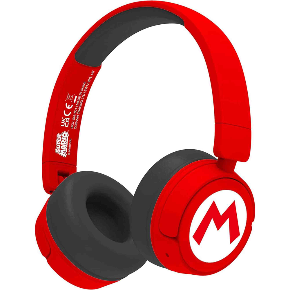 OTL Super Mario Red Kids Wireless Headphones Image 1