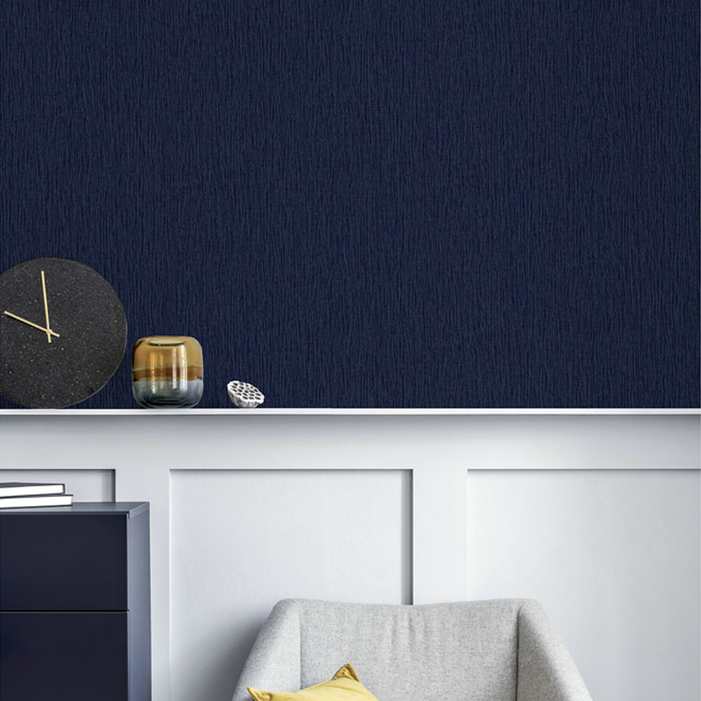 Arthouse Samba Plain Navy Wallpaper Image 5