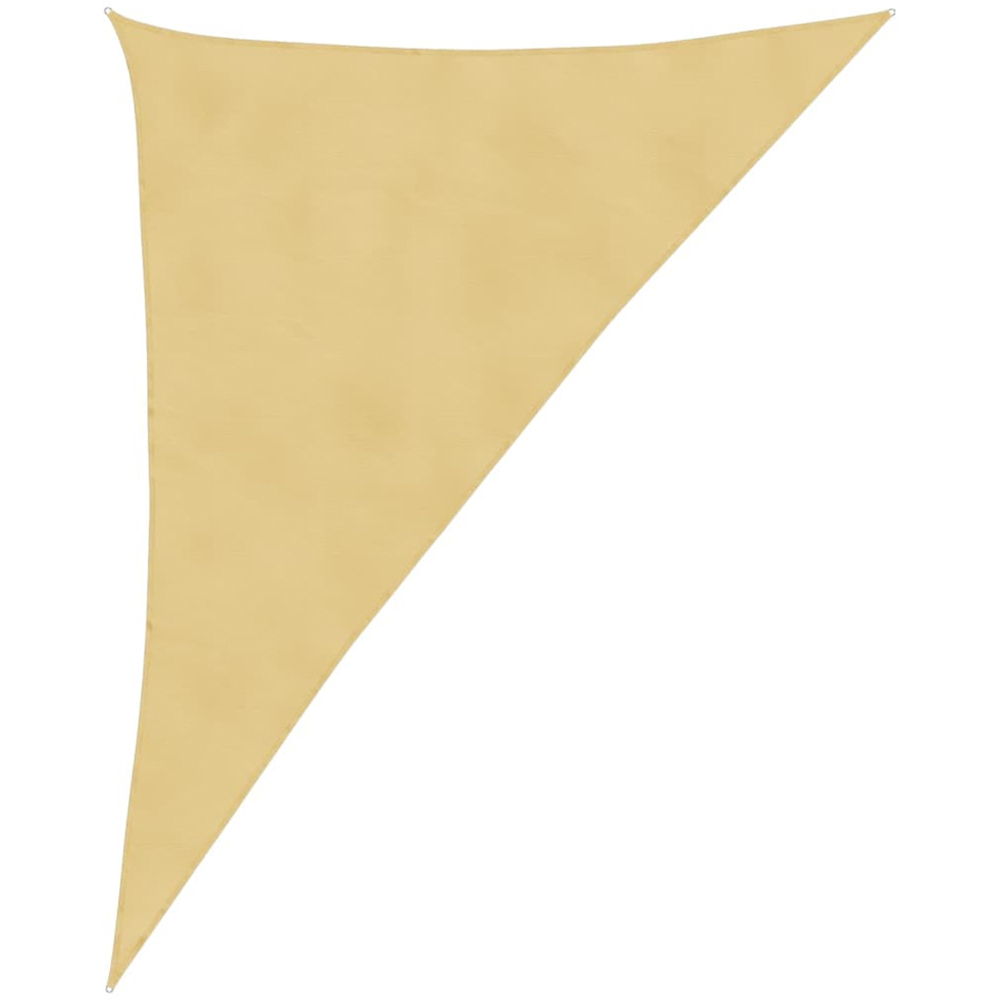 vidaXL Yellow Triangular Sun Shade Sail 4 x 5 x 640m Image 1