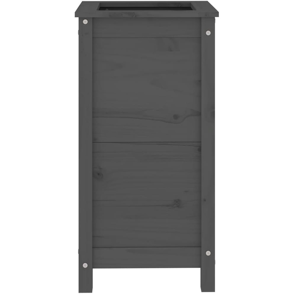 vidaXL Grey Pine Wood Raised Garden Bed 78 x 40 x 40cm Image 4