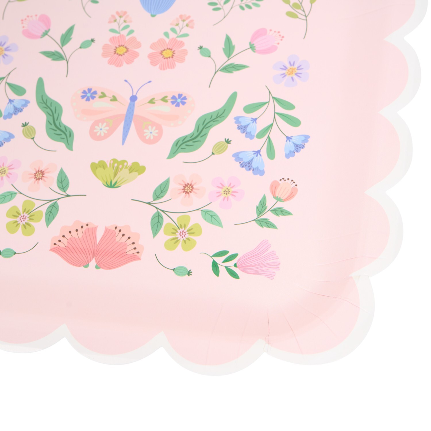Pack of 8 In the Flowers Paper Plates Pink Image 3