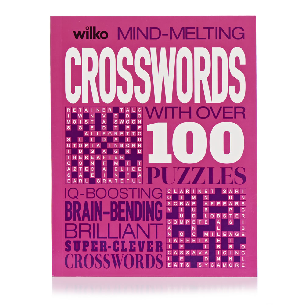 Wilko Mind Melting Crosswords Puzzle Book Image