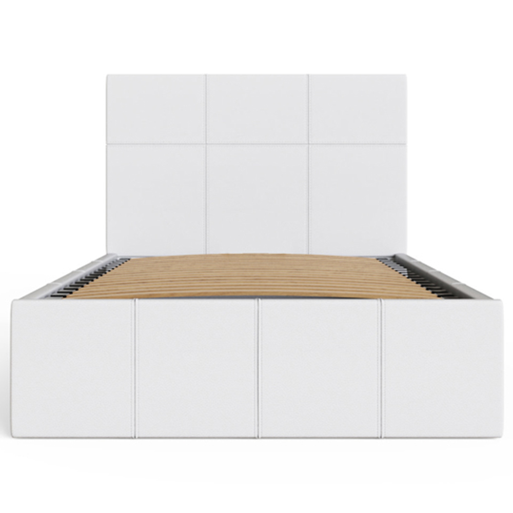 GFW Single White End Lift Ottoman Bed Image 6