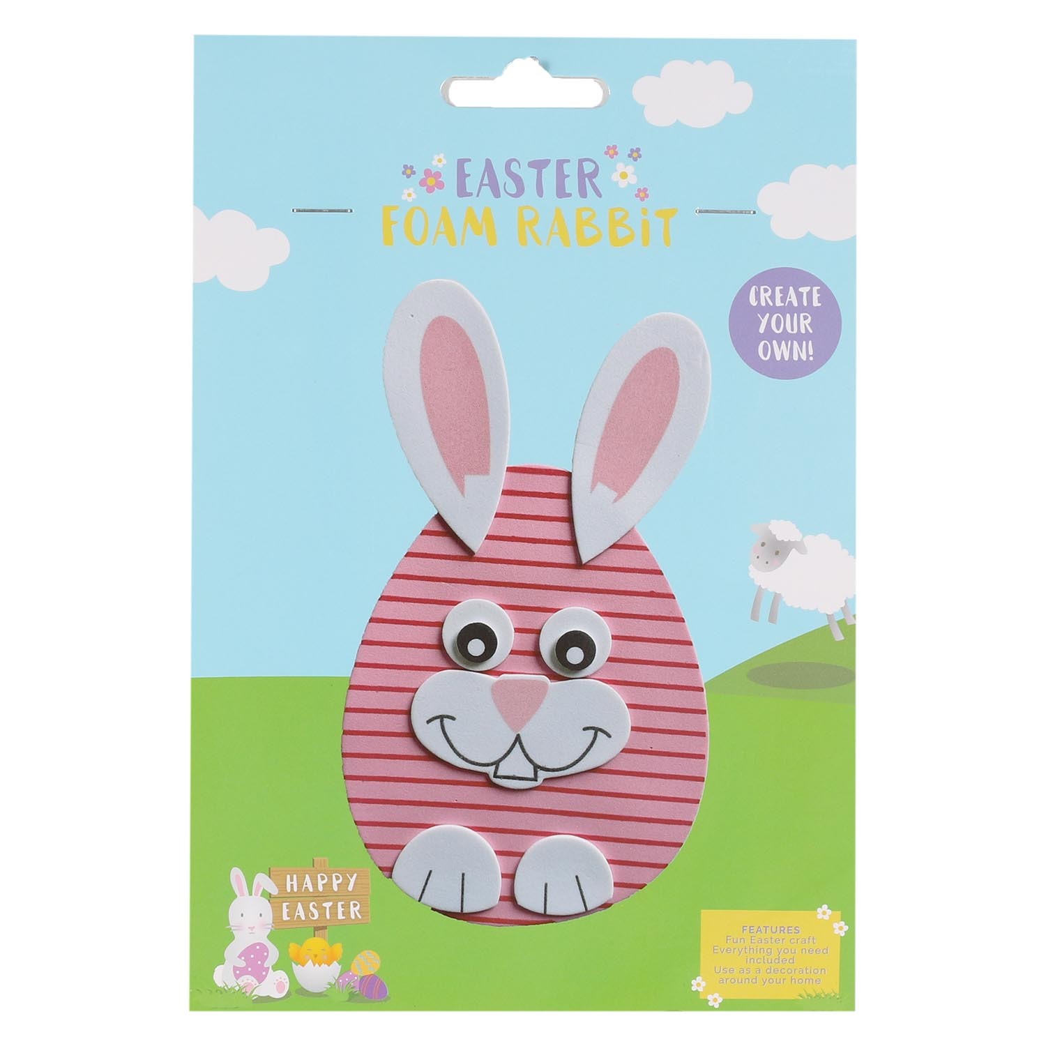 Single Easter Make Your Own Foam Animal Kit in Assorted styles Image 1
