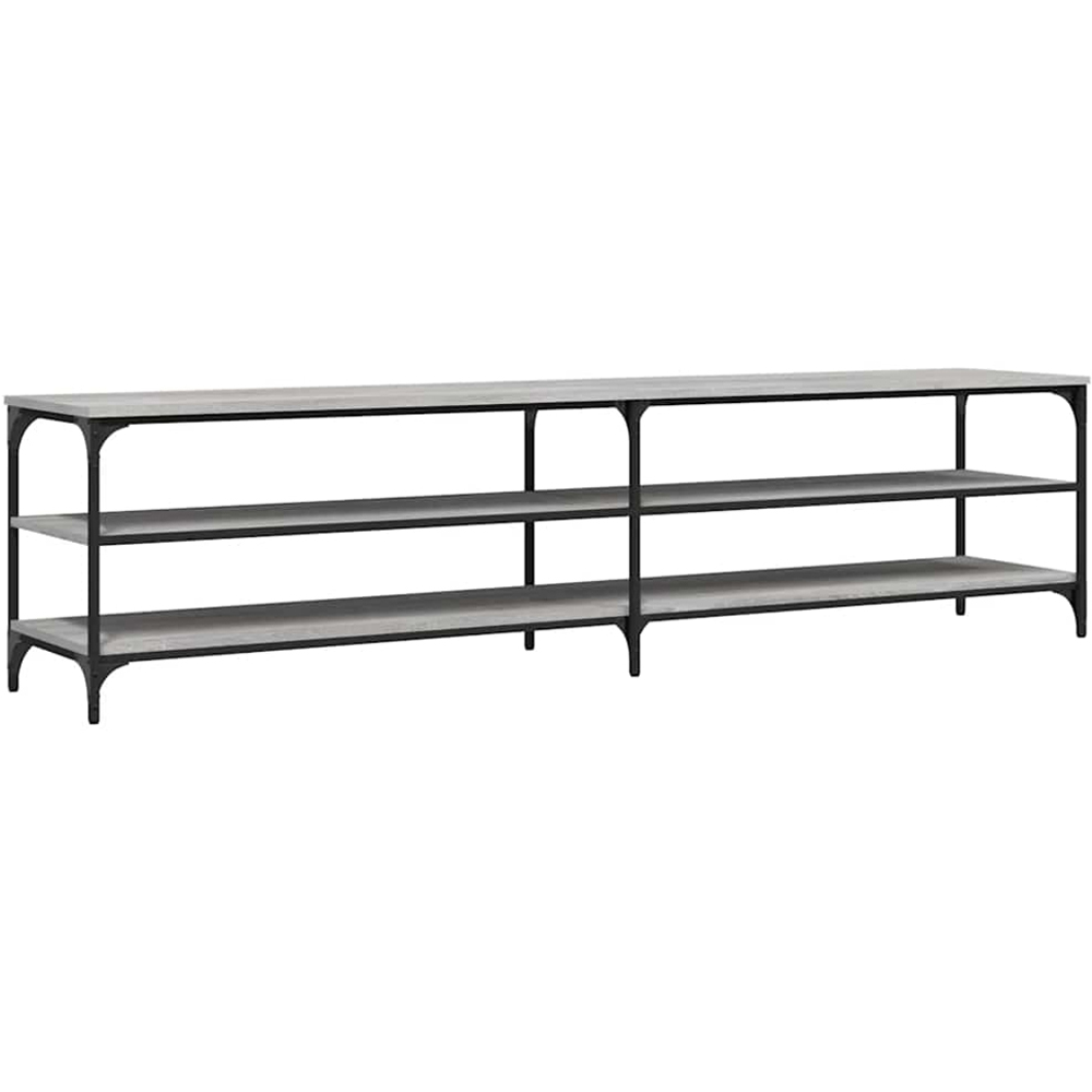 vidaXL 2 Shelf Grey Sonoma TV Cabinet Image 2