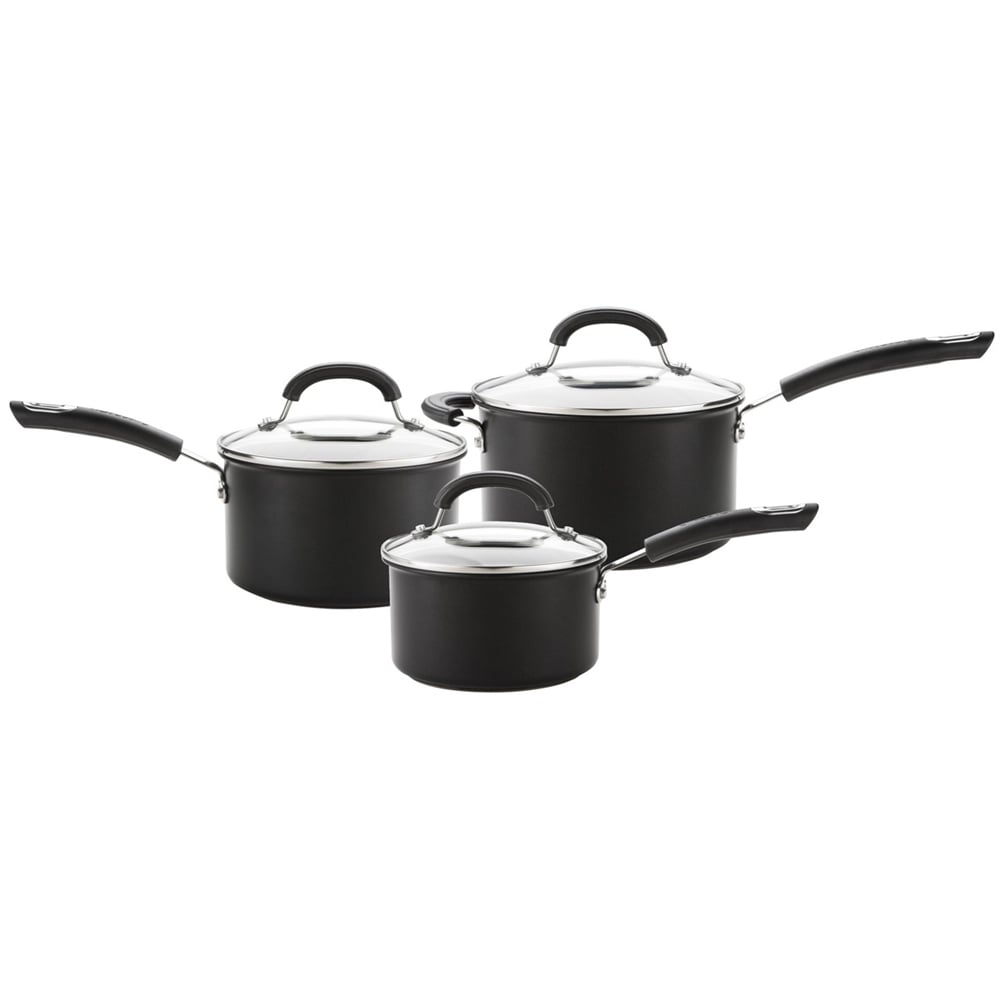 Circulon Total Nonstick Hard Anodised Aluminium Saucepan Set of 3 Image 1