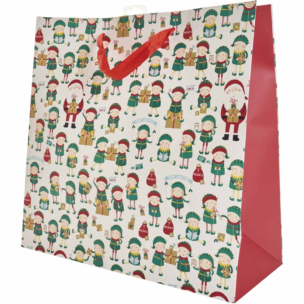 Wilko Festive Fiesta Christmas Gift Bag Extra Larg Image 2