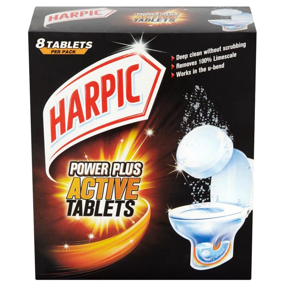 Harpic PowerPlus Active Toilet Cleaner Tablets 8 Pack Image 2