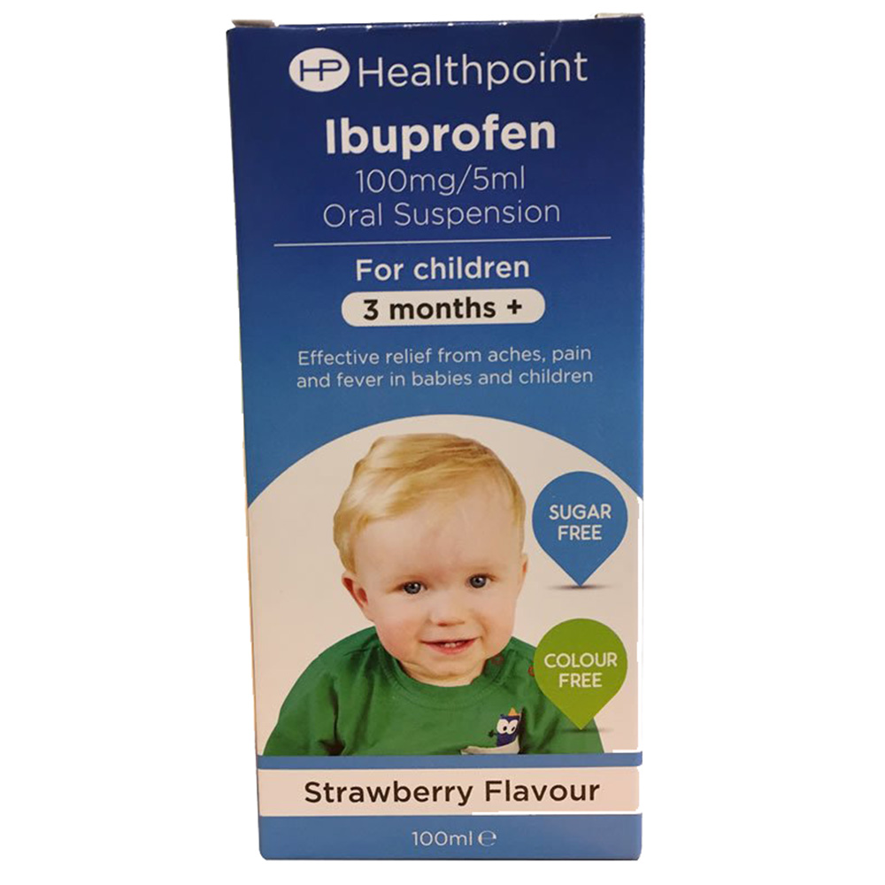 Healthpoint Childrens Ibuprofen Oral Suspension 3+  months 100ml Image