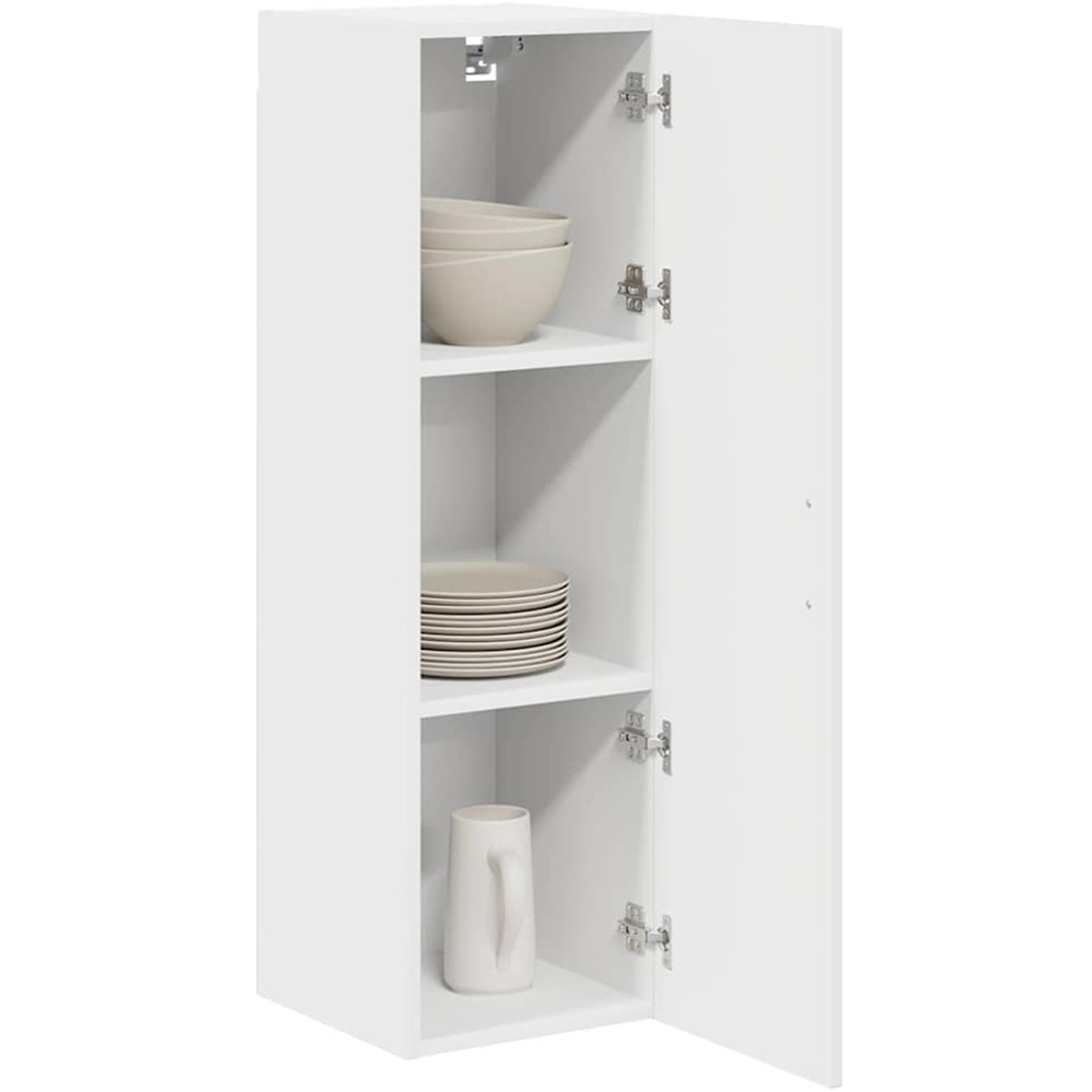 vidaXL Single Door High Gloss White Kitchen Wall Cabinet Image 3