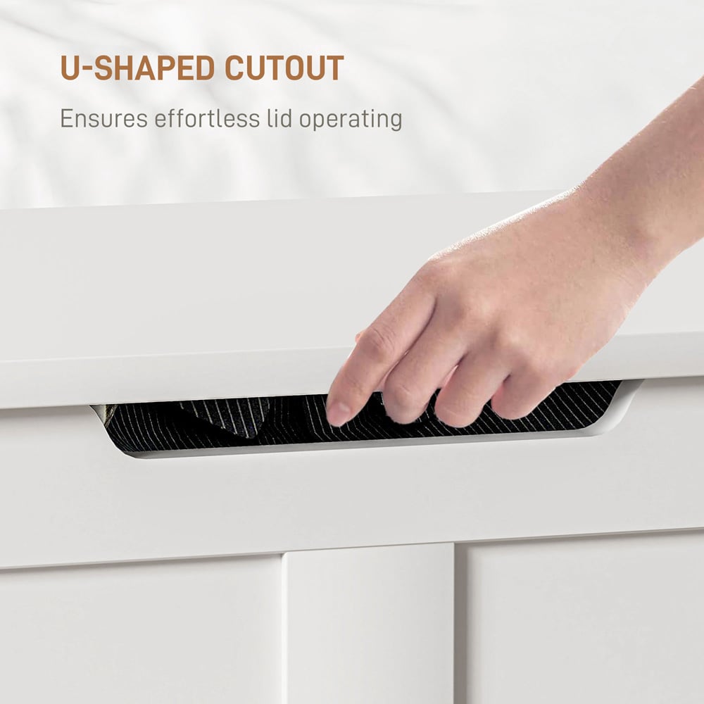 HOMCOM White Storage Trunk 80cm Image 6