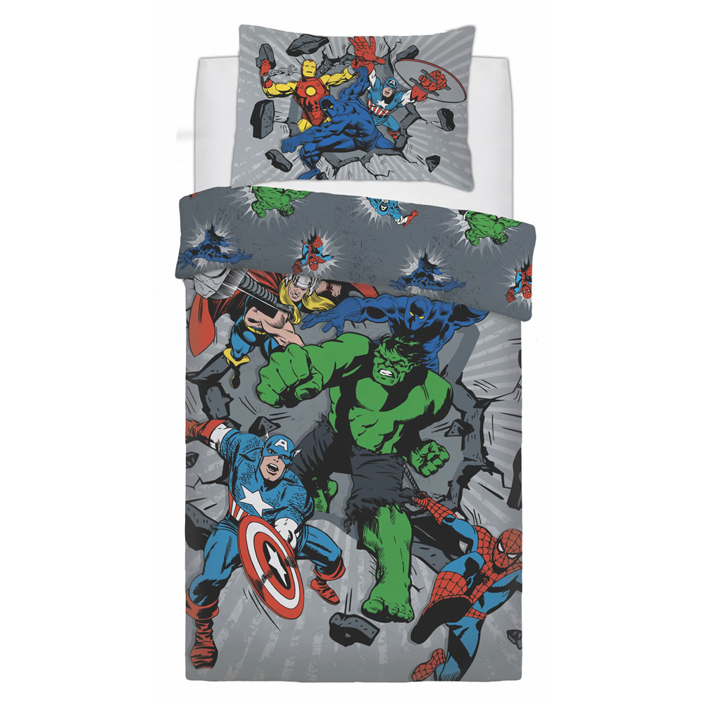 Marvel Avengers Reversible Single Duvet Set Wilko
