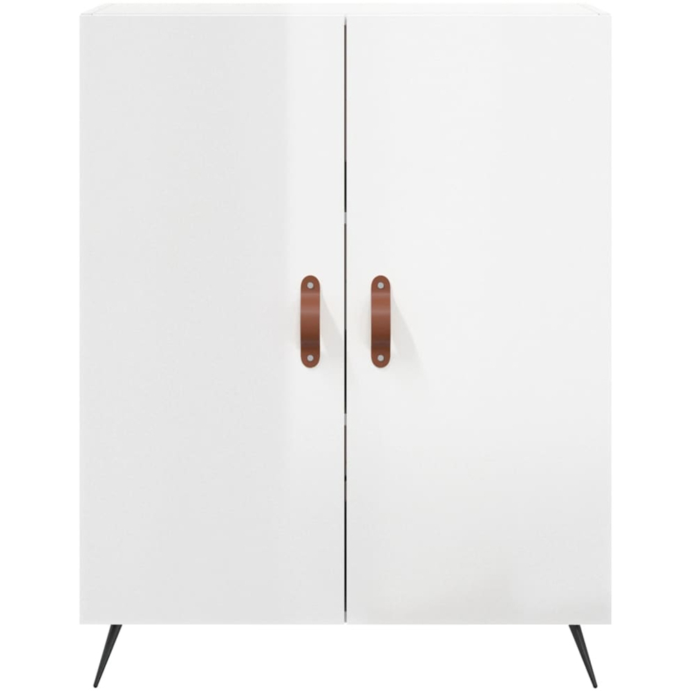 vidaXL 2 Door High Gloss White Sideboard Image 5