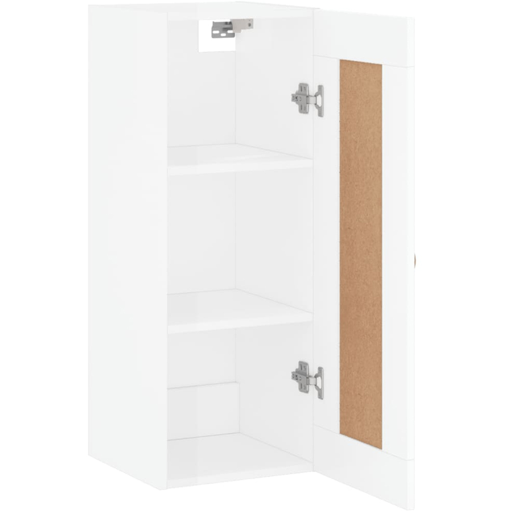 vidaXL Single Door White Wall Mounted Cabinet Image 4