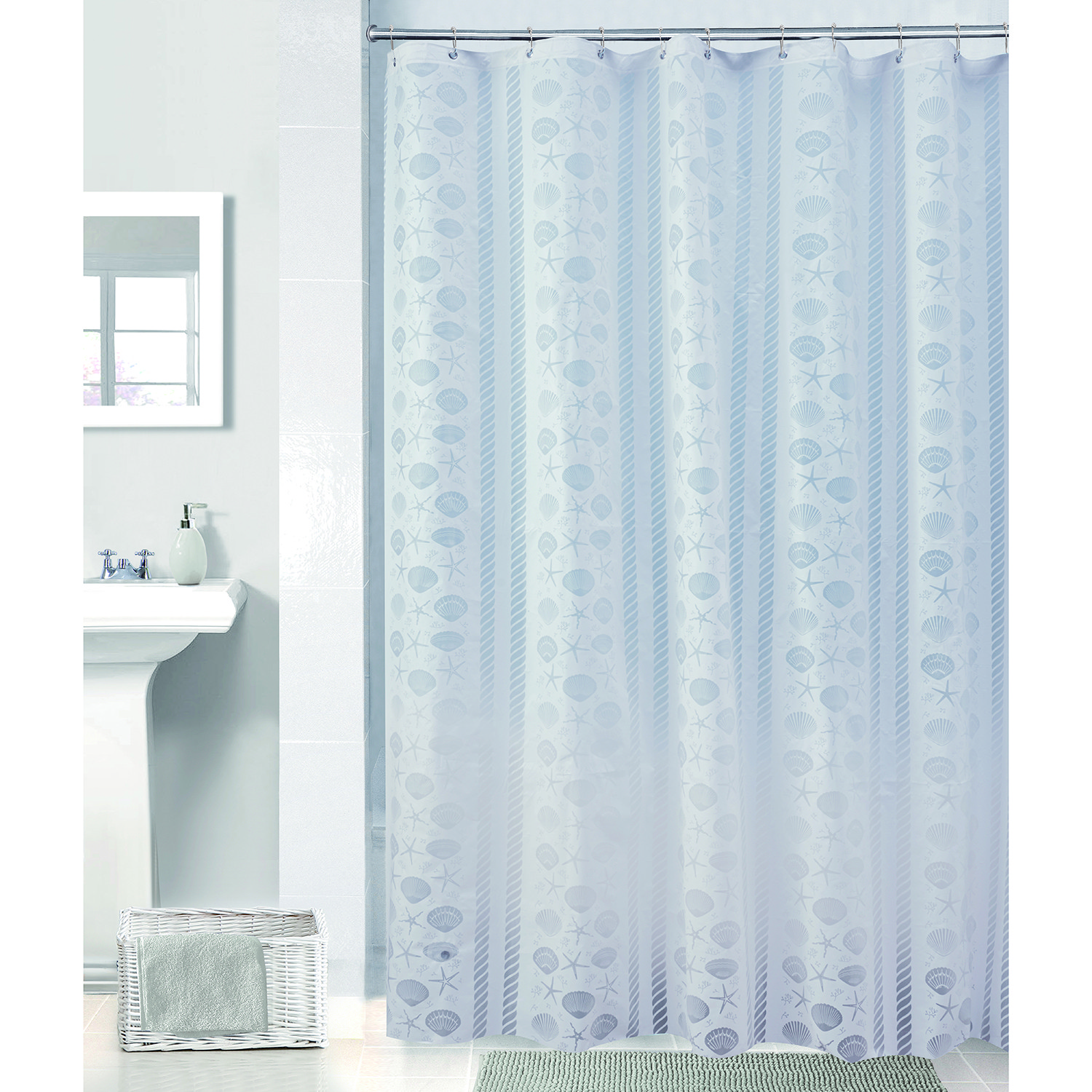 Seashell Shower Curtain 180 x 180cm Image