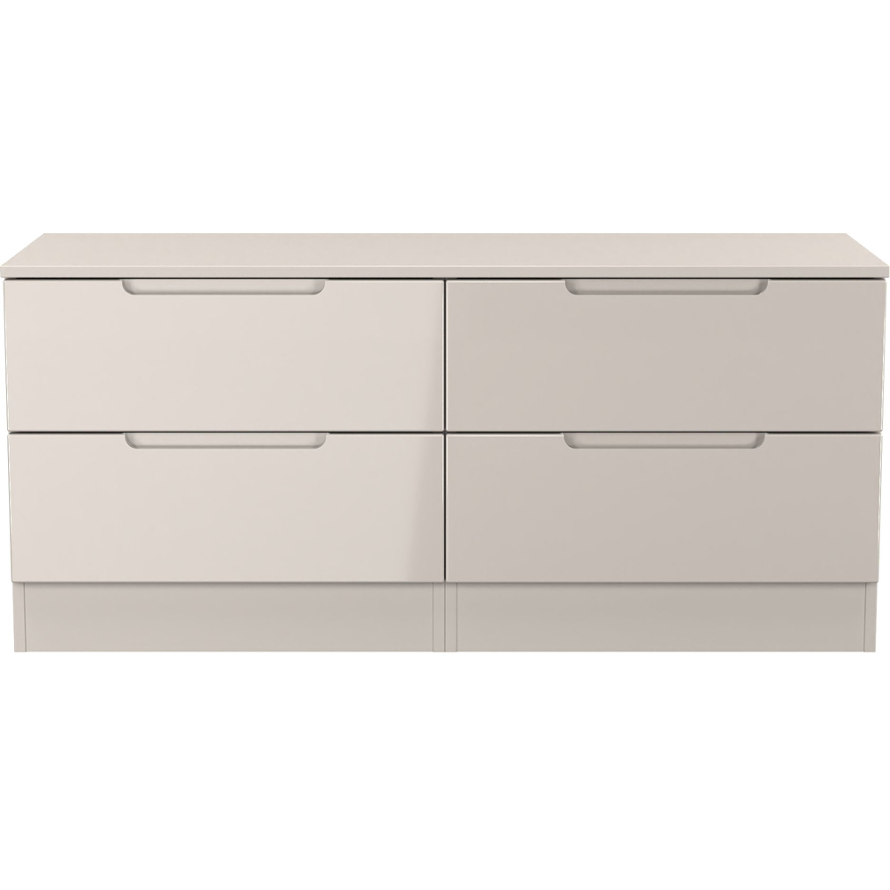 Crowndale Milan 4 Drawer Grey Gloss and Oak Bed Box Image 3