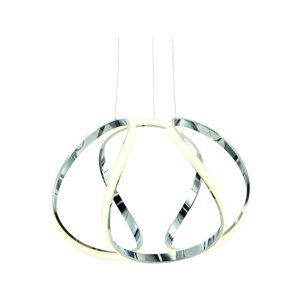 Milagro Globe Silver LED Pendant Lamp 230V Image 4