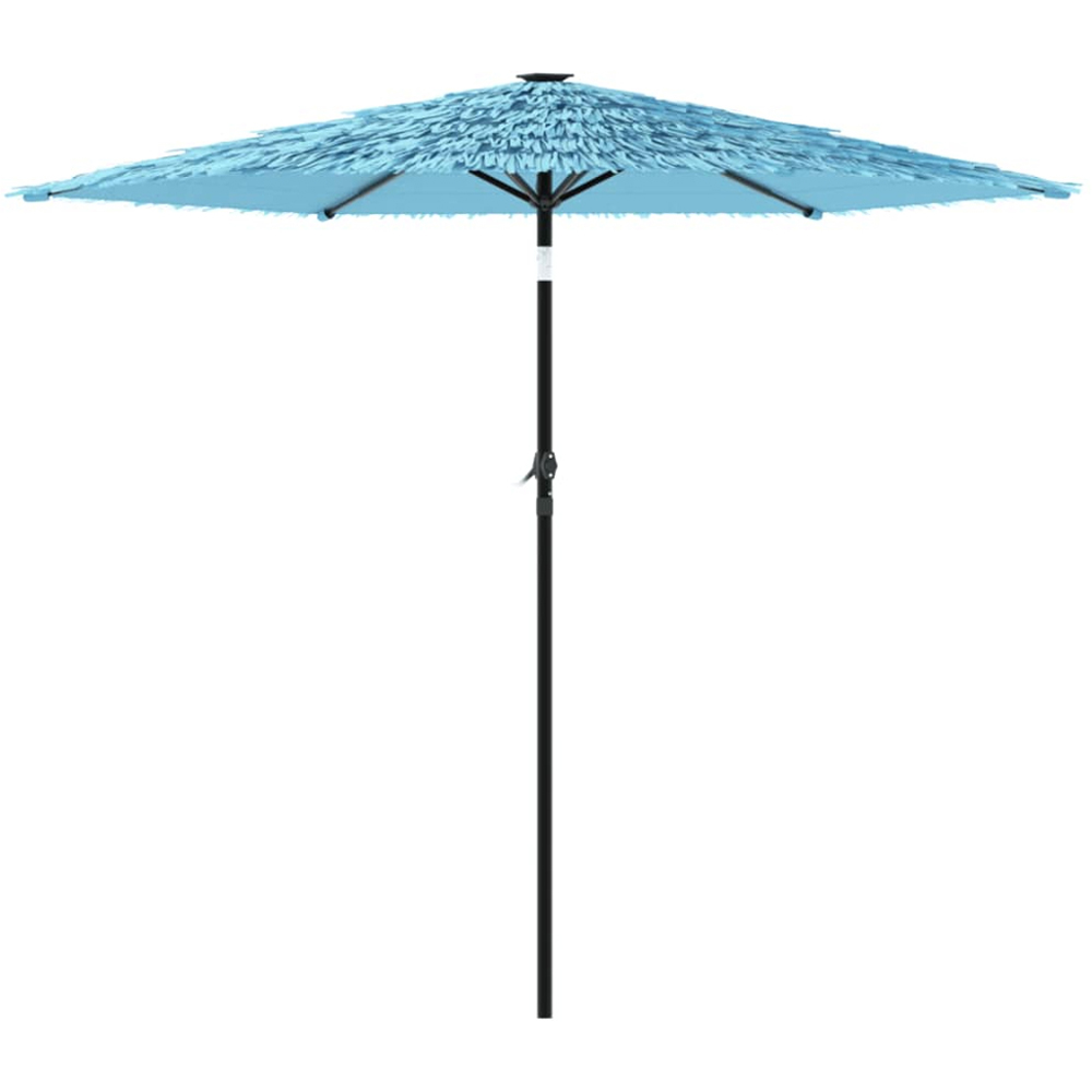 vidaXL Blue Straw Top Garden Parasol with Steel Pole 2.2m Image 4