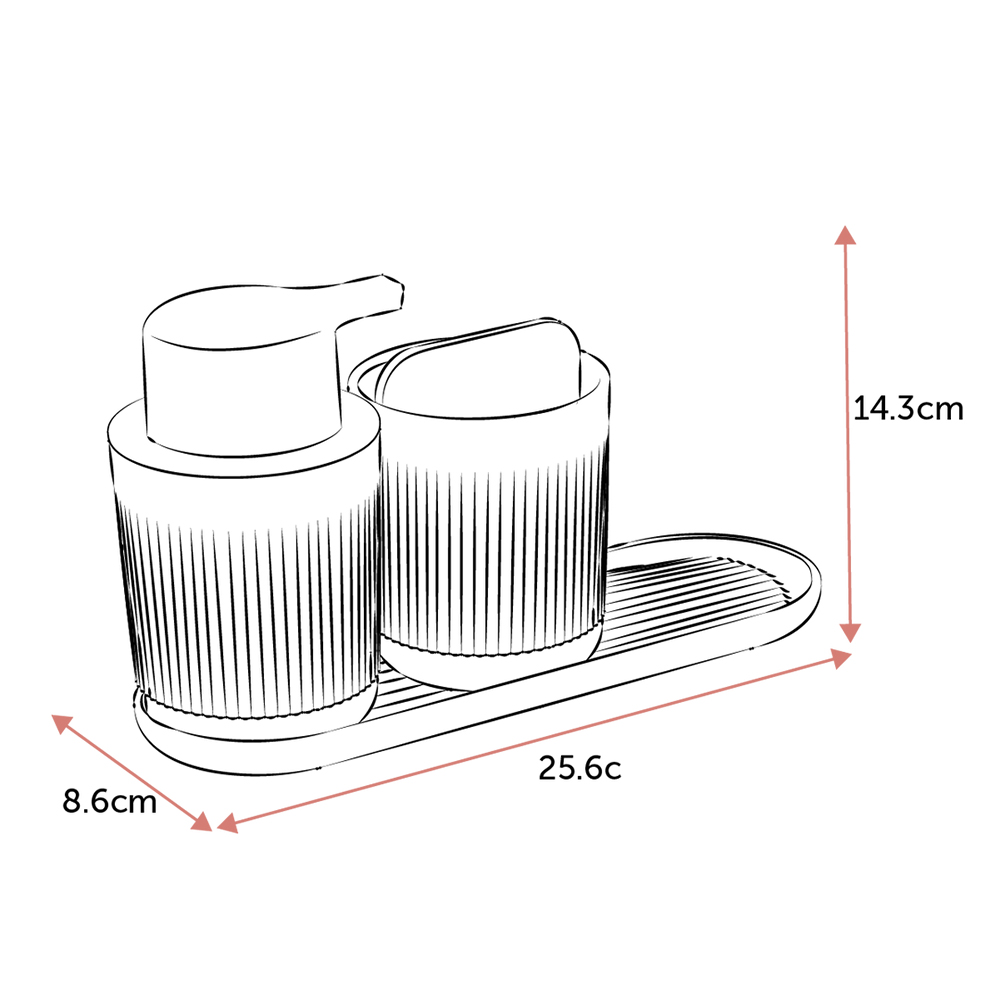 ReBorn 3 Piece Dark Grey Recycled Plastic Bathroom Set Image 9