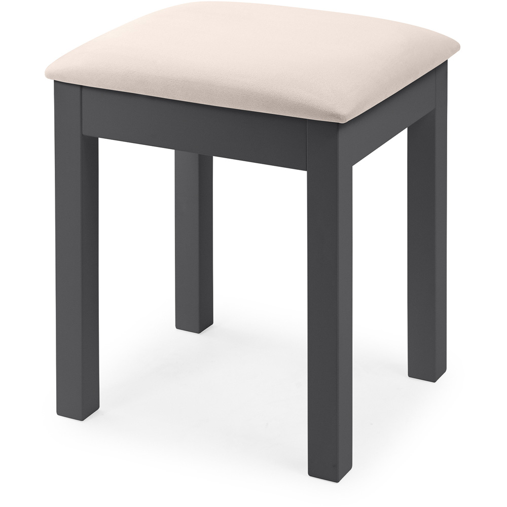 Julian Bowen Maine Anthracite Dressing Table Stool Image 2
