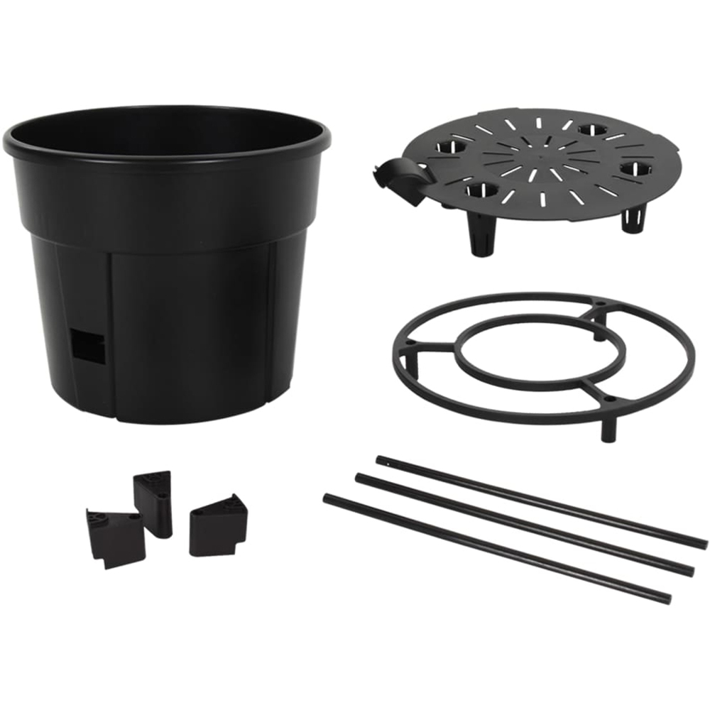 vidaXL Anthracite Plastic Tomato Grower 29.5 x 115cm Image 4