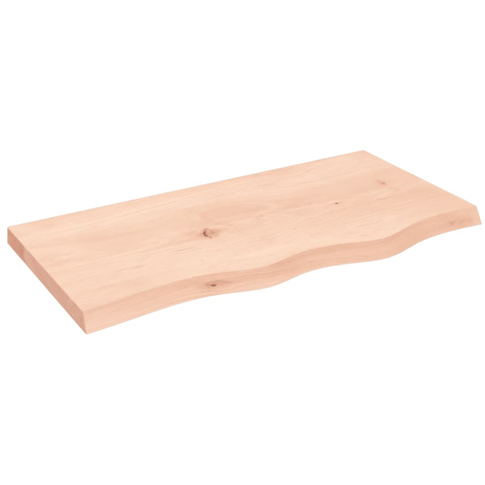 vidaXL 80cm Natural Brown Floating Wall Shelf Image 1