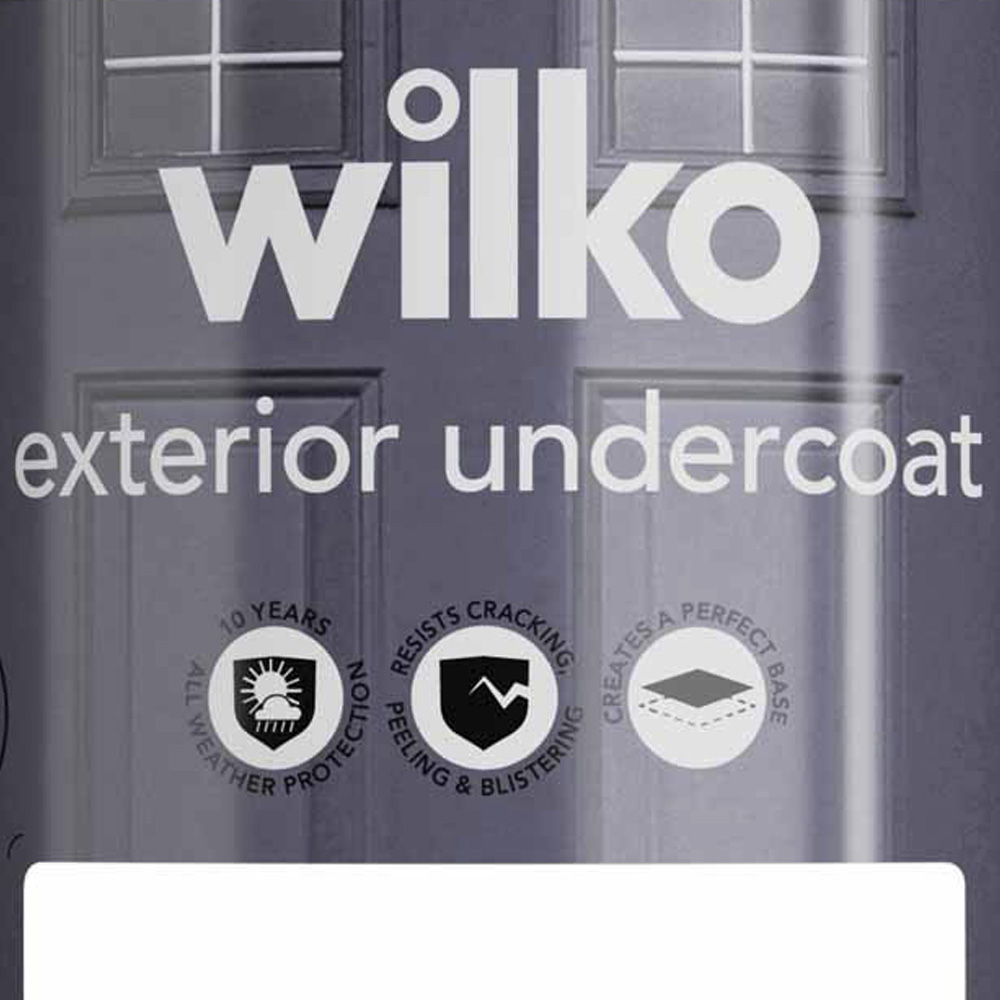 Wilko Wood and Metal White Undercoat Paint 750ml Image 3