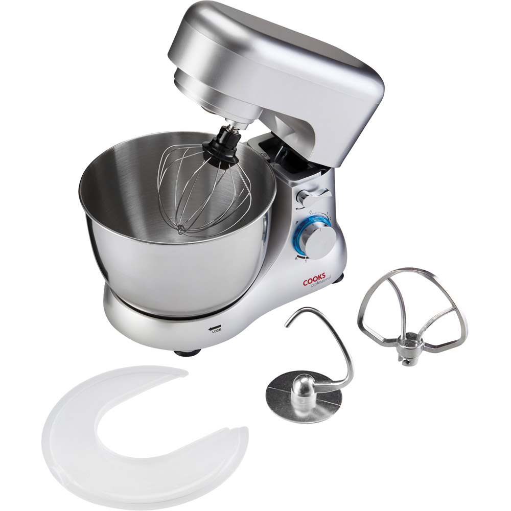 Cooks Professional G3137 Silver 1000W Stand Mixer Image 3