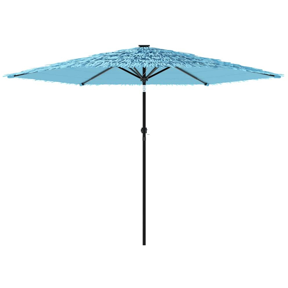 vidaXL Blue Straw Top Garden Parasol with Steel Pole 2.8m Image 3