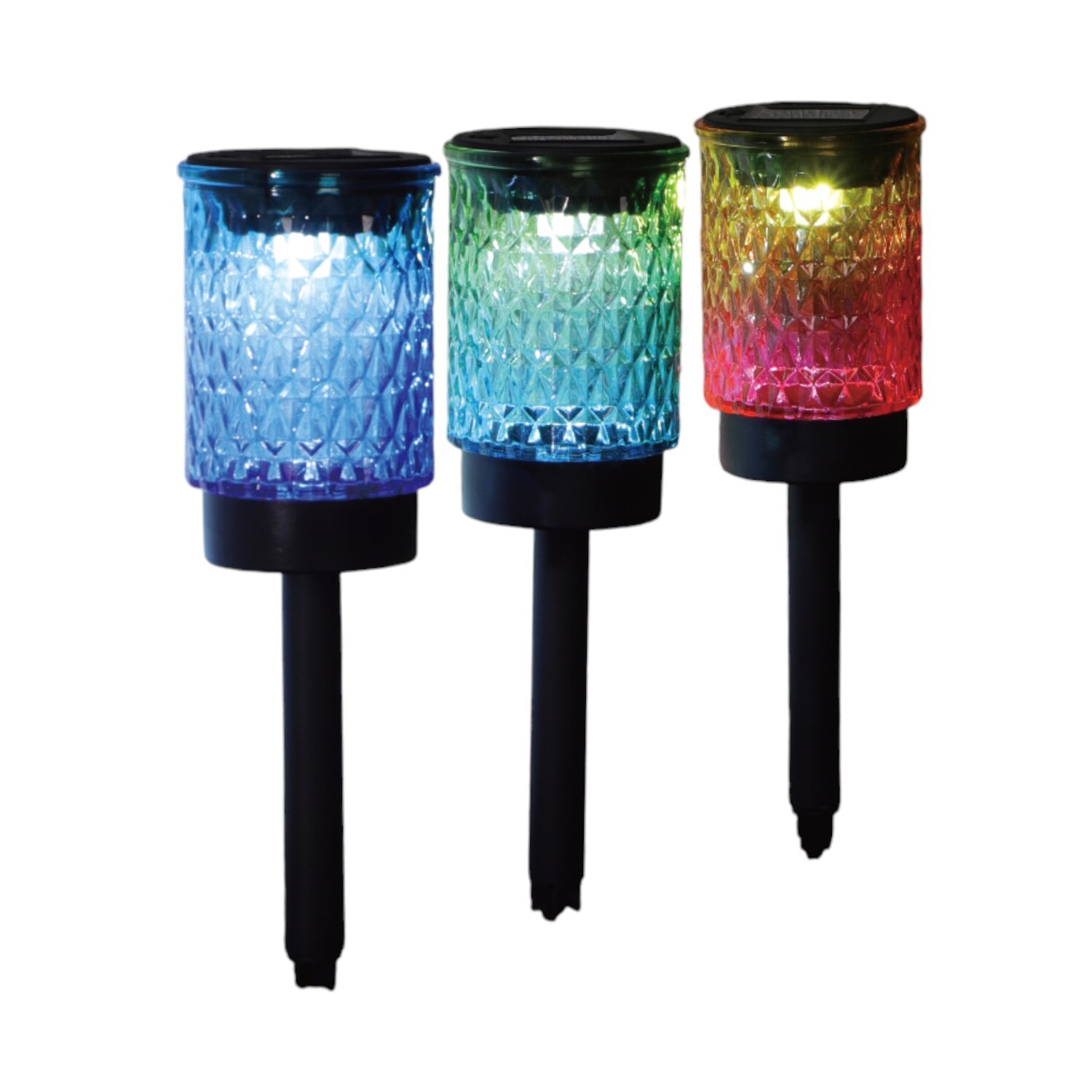 Pack of 3 Solar Santos Stake Lights Image 5