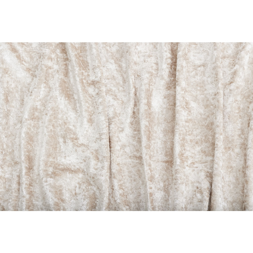 Wilko Gold Crushed Velvet Effect Throw 200 x 150cm Wilko
