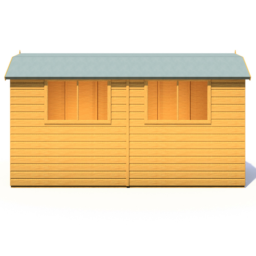 Shire Barn 12 x 6ft Double Door Shiplap Apex Garden Shed Image 5