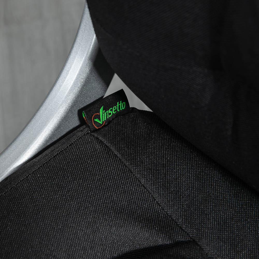 Portland Black Linen Swivel Office Chair Image 6